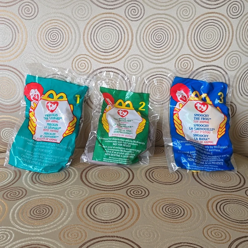 1999 McDonalds Happy Meal❤TY Teenie Beanie Babies☆Full Set New Unopened Packages - Picture 3 of 14